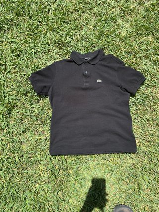 Polo Lacoste niño negro