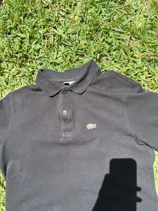 Polo Lacoste niño negro