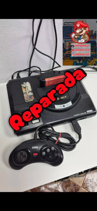 Consola Sega Mega Drive Negra