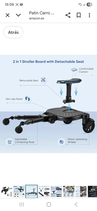 Patinete universal para cochecito