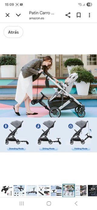 Patinete universal para cochecito