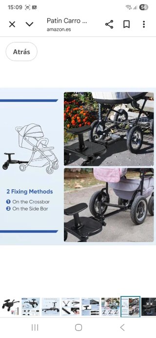 Patinete universal para cochecito