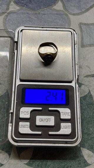 Anillo Sello Oro 18K inicial B - Perfecto estado