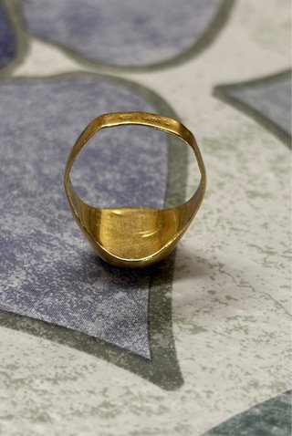 Anillo Sello Oro 18K inicial B - Perfecto estado
