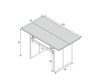 Tavolo consolle in pietra e legno