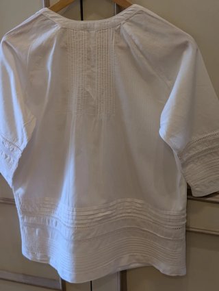Blusa Southern Cotton Algodón Blanca Talla 38