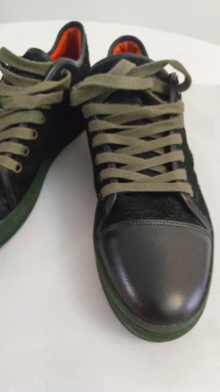 Scarpe Etro nere con dettagli verdi