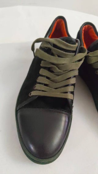 Scarpe Etro nere con dettagli verdi