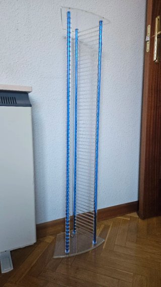 Torre expositora CDs metacrilato y metal