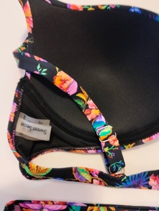 Bikini donna taglia 50 fantasia floreale