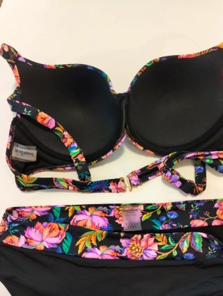 Bikini donna taglia 50 fantasia floreale
