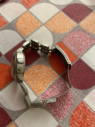 Reloj Fossil Big Tic Negro y Plateado