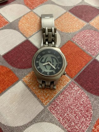 Reloj Fossil Big Tic Negro y Plateado