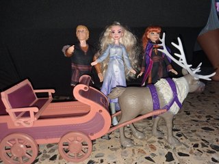 Frozen 2 Trineo con Kristoff, Elsa, Anna y Sven