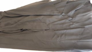 Vestido negro fiesta encaje, de poliéster a capas