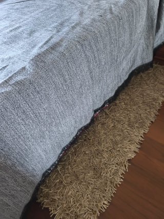 Colcha fina verano jaspeada gris matrimonio