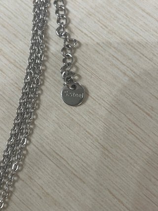 Collana donna 3 fili con ciondoli