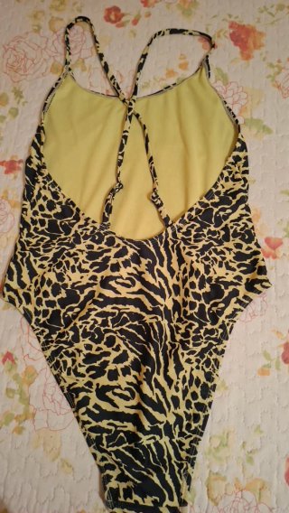 Bañador mujer estampado cebra