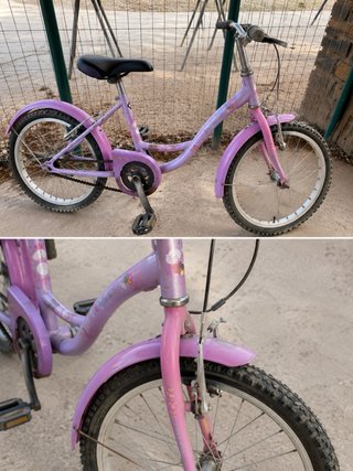 Bicicleta infantil morada
