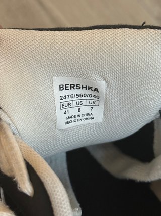 Zapatillas Bershka negras streetwear T41