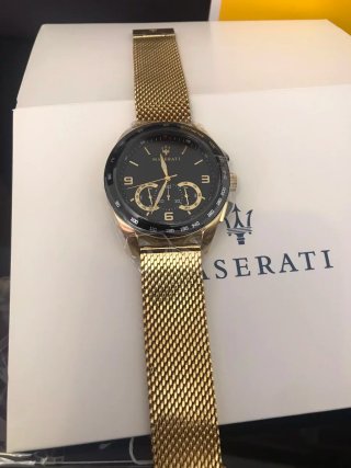 Reloj Maserati RAGUARDO 45mm Cronógrafo Dorado