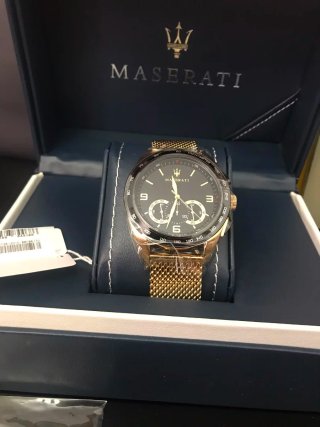 Reloj Maserati RAGUARDO 45mm Cronógrafo Dorado