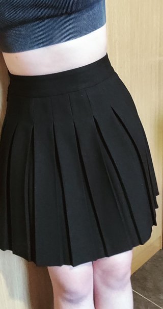 Falda tablas negra FBSISTER Talla L