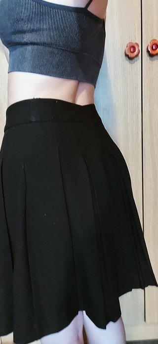 Falda tablas negra FBSISTER Talla L