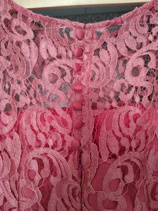 Vestido fiesta señora rosa