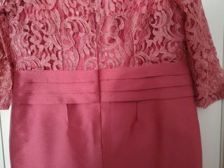 Vestido fiesta señora rosa