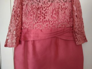 Vestido fiesta señora rosa