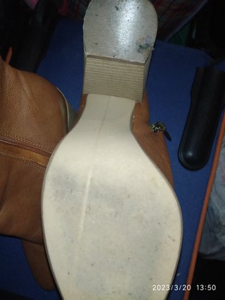 Botines tacón Bershka marrón talla 41