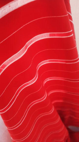 Top halter Y2K righe rosse tg S