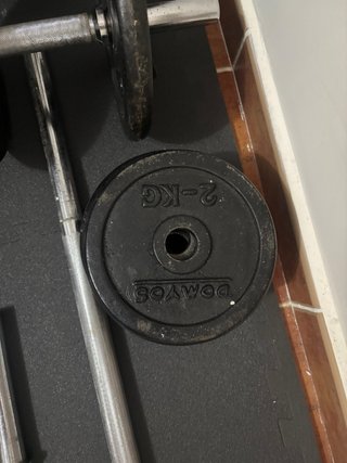 Discos de pesa y mancuerna 2 y 1 kg Decathlon