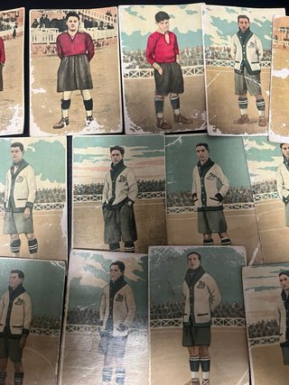 Cromos de fútbol antiguos