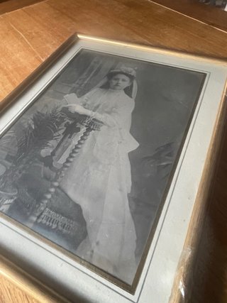 Foto Antigua Primera Comunión c.1910 marco