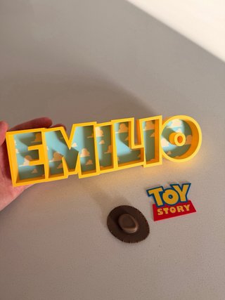Nombre Toy Story 3D Personalizado Woody / Jessie