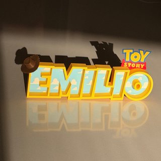 Nombre Toy Story 3D Personalizado Woody / Jessie