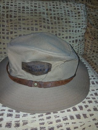 Sombrero australiano de tela con banda de cuero