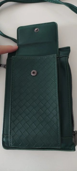 Bandolera móvil y cartera 2 en 1 verde