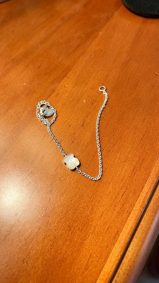 Pulsera Tous Oso Blanco Plata