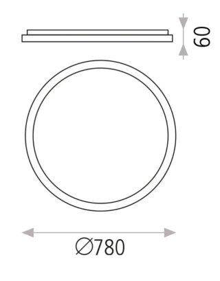 Plafón de techo Grace ACB 78cm