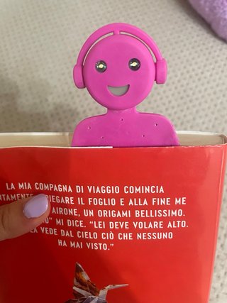 Segnalibro luminoso a forma di omino