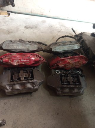 Pinzas de freno 4 pistones Alfa Romeo Brembo
