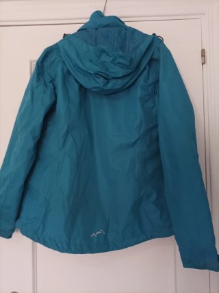 Chubasquero mujer azul/verde