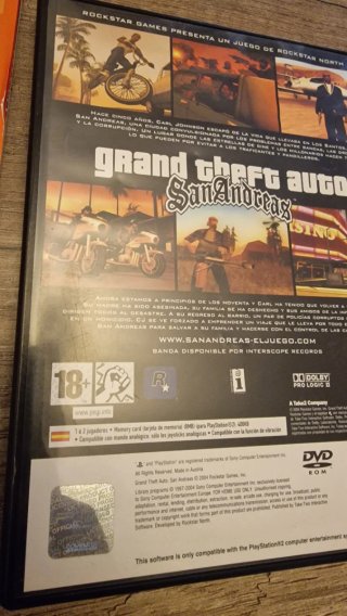 Grand Theft Auto San Andreas PS2 + Guía
