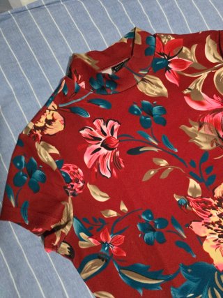 Vestido midi estampado floral talla 36/38
