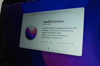 MacBook Pro 13 2015 SSD Nuevo