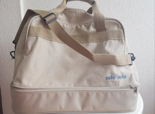 Bolsa de deporte beige