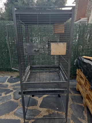 Jaula grande para loros